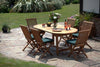 The Beverley Teak 6 Seater Garden Table & Chairs Set
