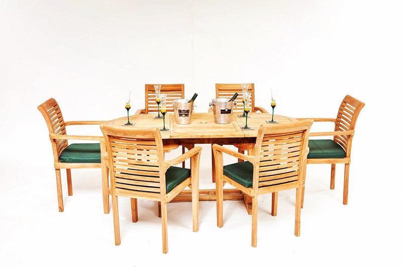 The Malton Teak Garden Table & Chairs Set Garden Furniture Sets