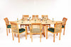 The Skipton 8 Seater Teak Garden Table & Chairs Set