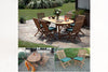 The Beverley Teak 6 Seater Garden Table & Chairs Set