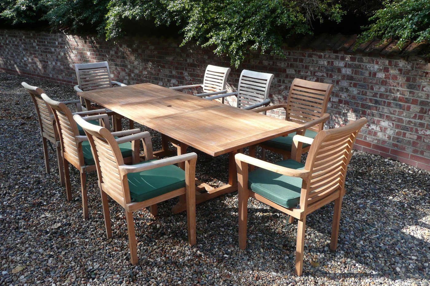 8 seater teak garden online table and chairs