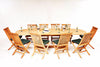 The Headingley 10 Seater Teak Garden Table & Chairs Set