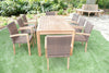 The Hemsworth 8 Seater Teak & Rattan Garden Furniture Set