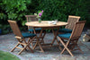 The Pocklington 4 Seater Teak Garden Table & Chairs Set
