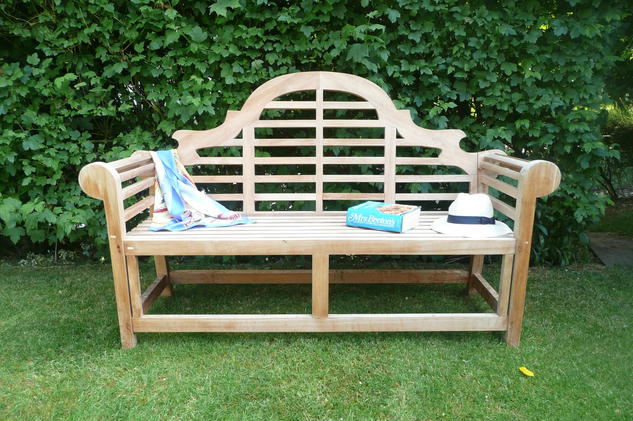 The Colburn Teak Lutyens Garden Bench Garden Furniture Hunters of Yorkshire